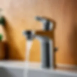 Close-up of a faucet showing signs of leakage