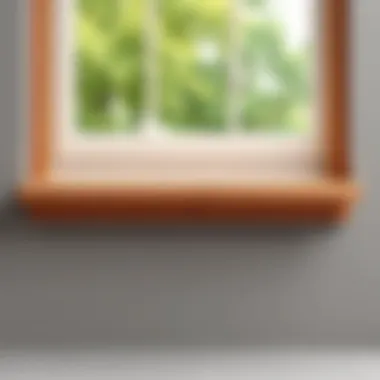 Beautifully Installed Wooden Sill Finished wooden window sill installed