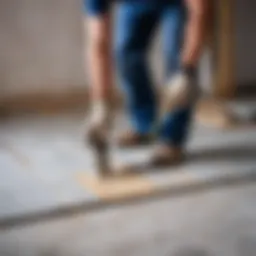 Floor preparation for tile installation