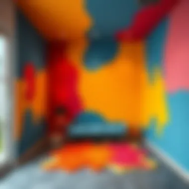 Finished foam project showcasing vibrant colors