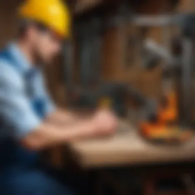 Safety Precautions During Adjustment A diagram illustrating safety precautions while working with mechanical devices.