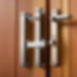 An illustration showing different types of door closers.