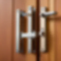 An illustration showing different types of door closers.