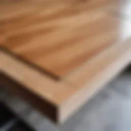 A beautifully crafted wooden surface ready for mirror installation