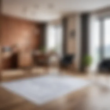 Understanding Room Layout for Area Calculation Diagram showing room layout and area calculation