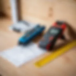 Measuring tools for wall area calculation