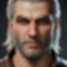 Character customization interface in The Witcher 3