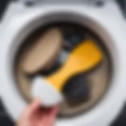 Clogged toilet with visible blockage