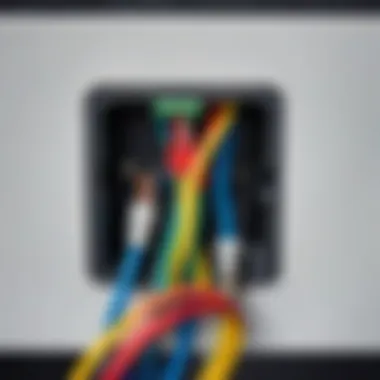 Detailed View of Wire Connections in a Plug Close-up of a plug showing wire connections.