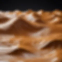 Wavy surface model created in Blender