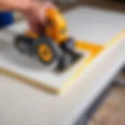 Precision cutting tools for foam ceiling plinth