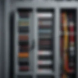 Sleek electrical panel design showcasing safety features