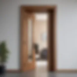 Elegant door frame design showcasing modern aesthetics