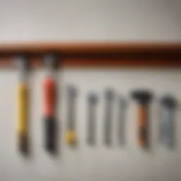Essential tools for mounting a curtain rod