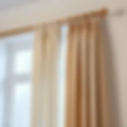 Elegant curtain rod installation for a stylish home