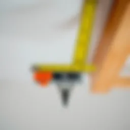 Precision tool used for measuring ceiling height