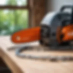 Essential tools for chainsaw chain installation