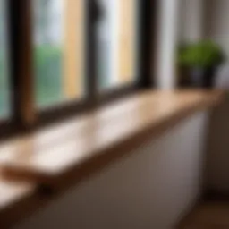 Selection of high-quality materials for window sills