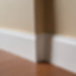 Precision cutting of baseboard corners for a seamless look