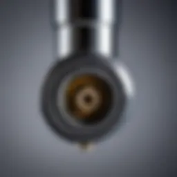 Close-up of a faucet cartridge