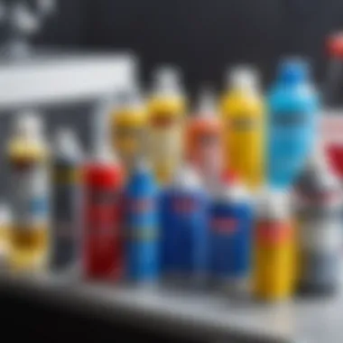 Various lubricants suitable for faucet cartridges Selection of lubricants for plumbing