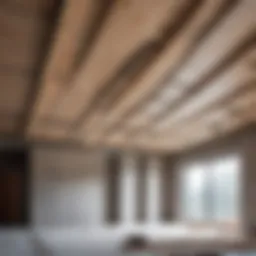 Selection of materials for ceiling construction