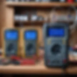 Measurement setup for three-phase system using a multimeter