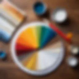 Color palette selection for wall painting