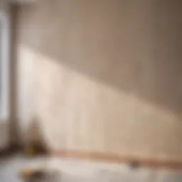 Smooth wall surface ready for wallpaper application