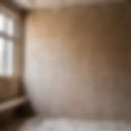 A well-prepared wall surface ready for plastering