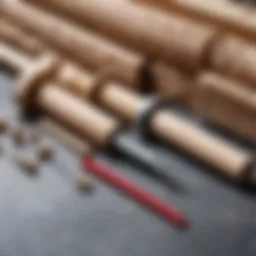 Tools required for securing a dowel in a hollow wall