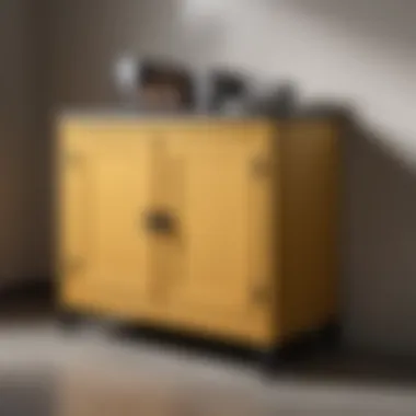Securely Anchored Cabinet Using Brackets Securely anchored cabinet using brackets