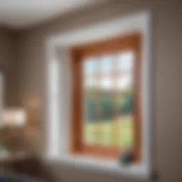 Stylish interior window trim showcasing elegant design