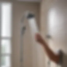 Elegant design of a hand-held hygienic shower without a mixer