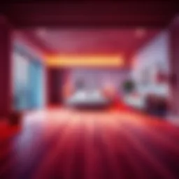 Infrared heating film installation under laminate flooring