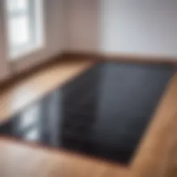Installation of infrared heating film under the floor