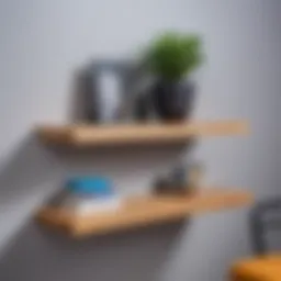 Innovative floating shelf design