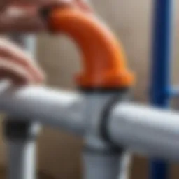 Overview of tee fitting installation on plastic pipes