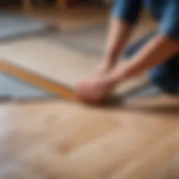 Selection of materials for heated floor installation