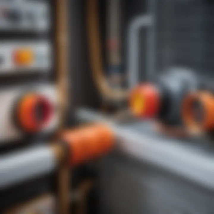 Graphic showing different types of safety groups available for heating systems