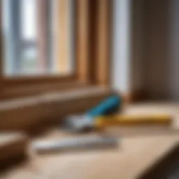 Required tools for window trim installation