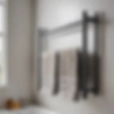Installation Technique for a Water Heated Towel Rail Installation of a towel rail