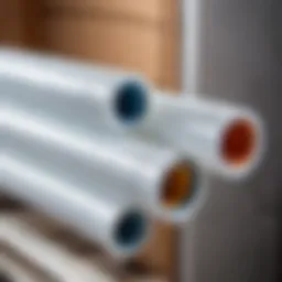 Insulated polypropylene pipes in a residential plumbing system