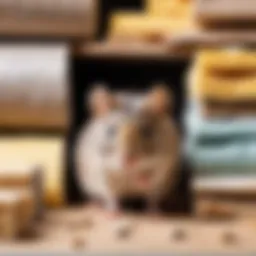 Various types of insulation materials resistant to rodents
