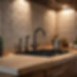 Stylish kitchen backsplash featuring ceramic tiles