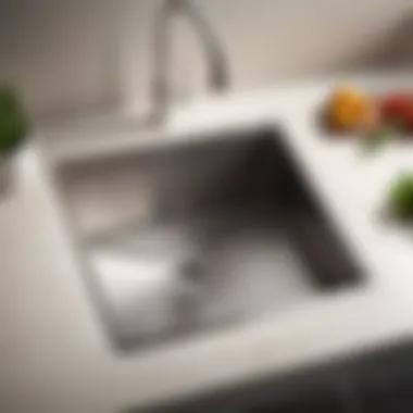 Modern Stainless Steel Sink Stainless steel kitchen sink showcasing modern design