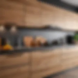 Contemporary kitchen wall materials