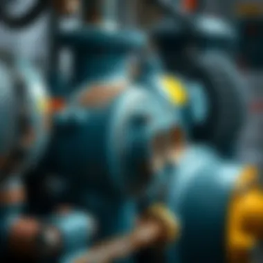 Identifying Malfunctions in Pump Equipment Close-up view of a malfunctioning pump equipment