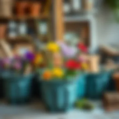 Choosing the Right Materials Selection of materials for flower pot making.