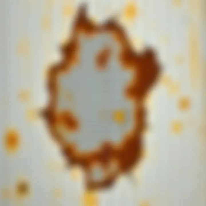 Removing Adhesive from Metal Close-up of metal surface with adhesive residue